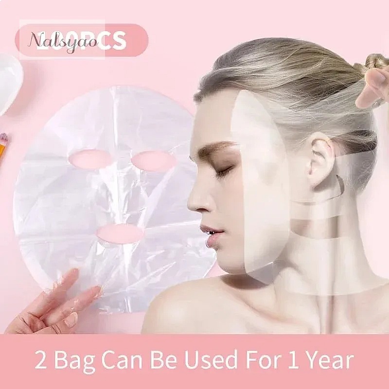 Beauty Full Makeup - 100-500pcs Disposable Transparent Plastic Film Full