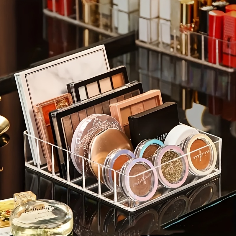 Beauty Makeup Lipstick - 1pc 7-Compartment Clear Plastic Makeup Organizer