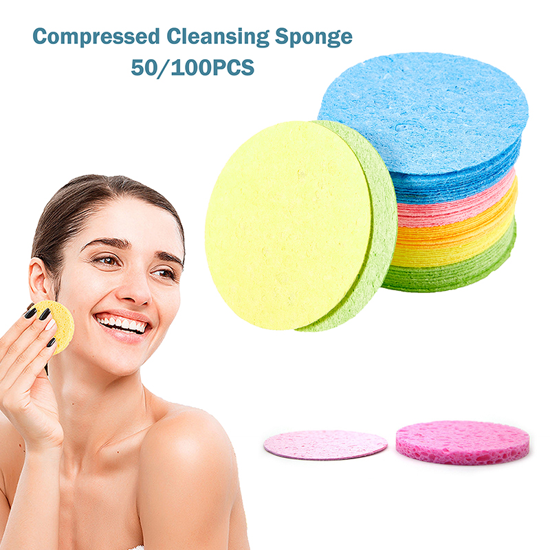 Beauty Makeup Store - 50/100Pcs Compressed Natural Cellulose Facial Cleansing