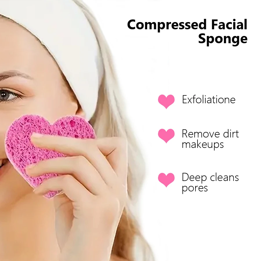 5Pcs Cellulose Face Sponges Co - Beauty Makeup Store ulasan dan harga