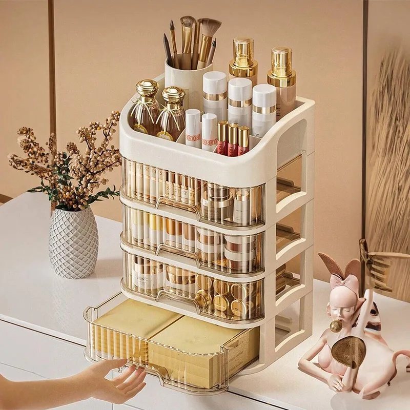 Multilayer Cosmetic Storage Bo - Beauty Makeup Lipstick ulasan dan harga
