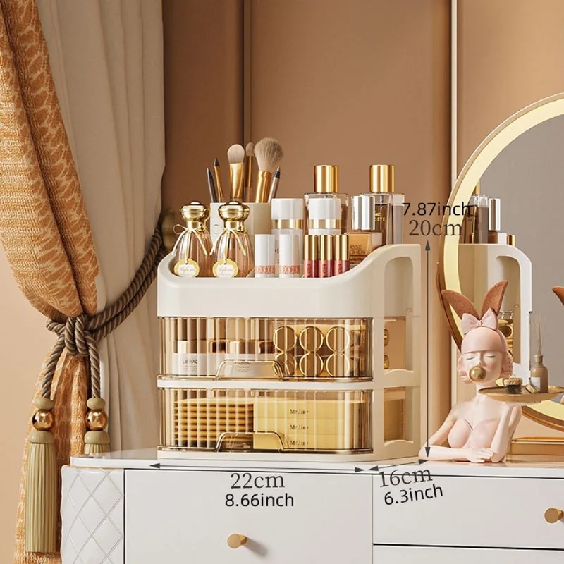 Multilayer Cosmetic Storage Bo - Beauty Makeup Lipstick ulasan dan harga