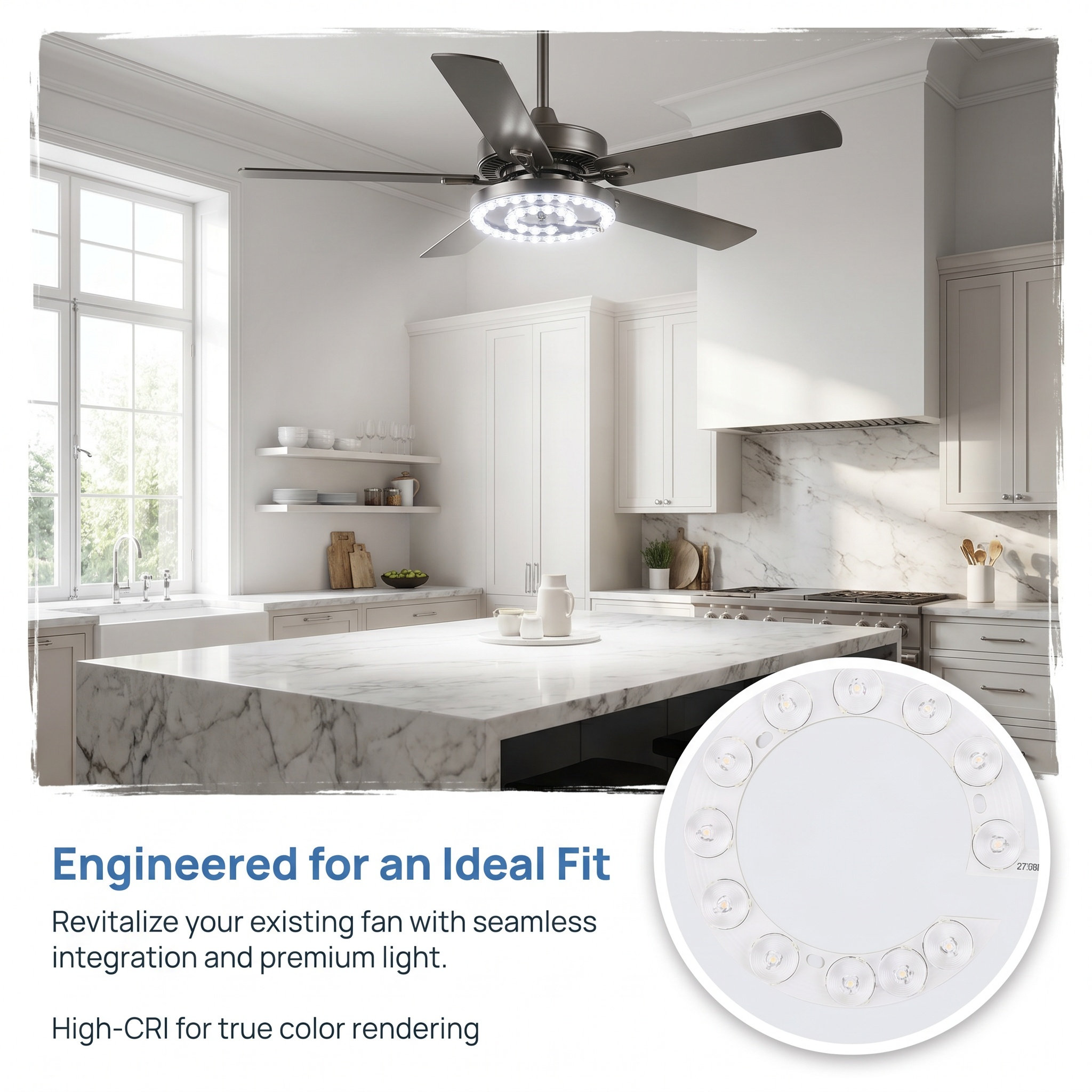 LED Ceiling Fan Light Retrofit - Led Ring Light ulasan dan harga