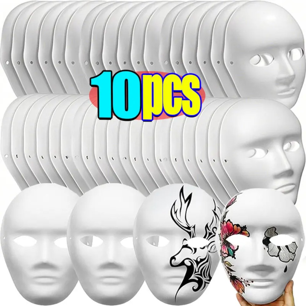 1/10Pcs DIY Full Face Masks Pa - Sheet Face Mask Pack ulasan dan harga