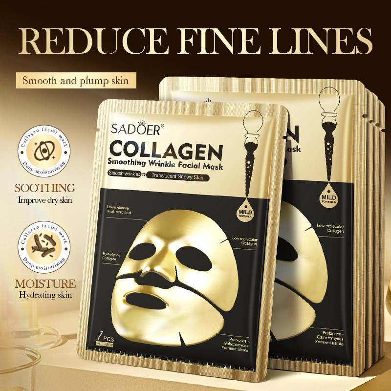 SADOER Golden Collagen Facial  - Sheet Face Mask Pack ulasan dan harga