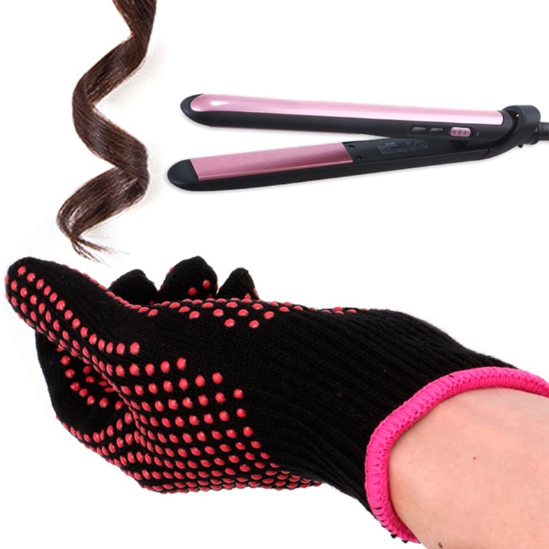 Heat Resistant Hair Styling Gl - Hair Straightener ulasan dan harga
