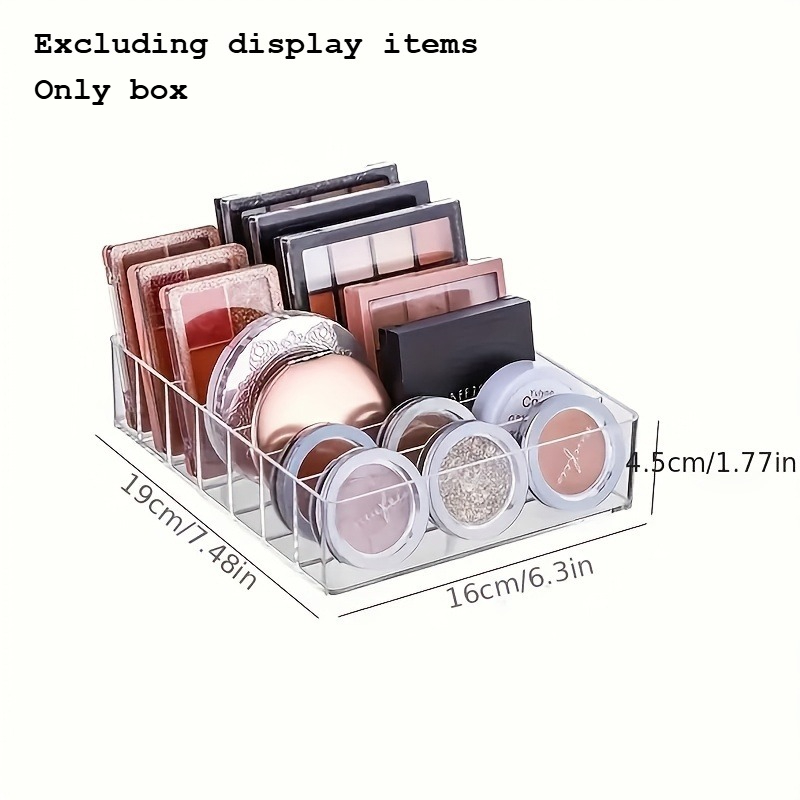1pc 7-Compartment Clear Plasti - Beauty Makeup Lipstick ulasan dan harga