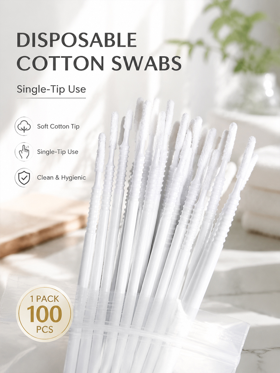 Disposable Long Cotton Swabs E - Beauty Makeup Salon ulasan dan harga
