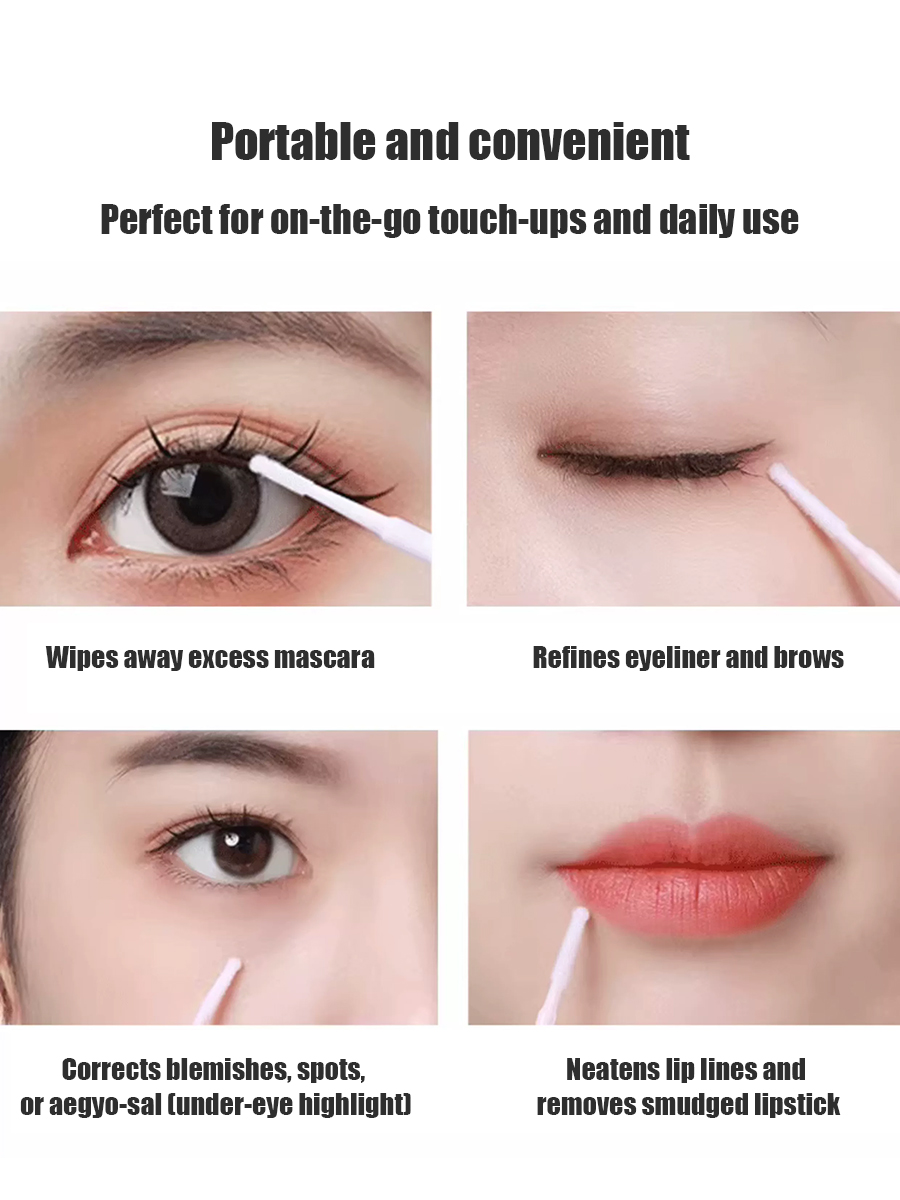 Disposable Long Cotton Swabs E - Beauty Makeup Salon ulasan dan harga