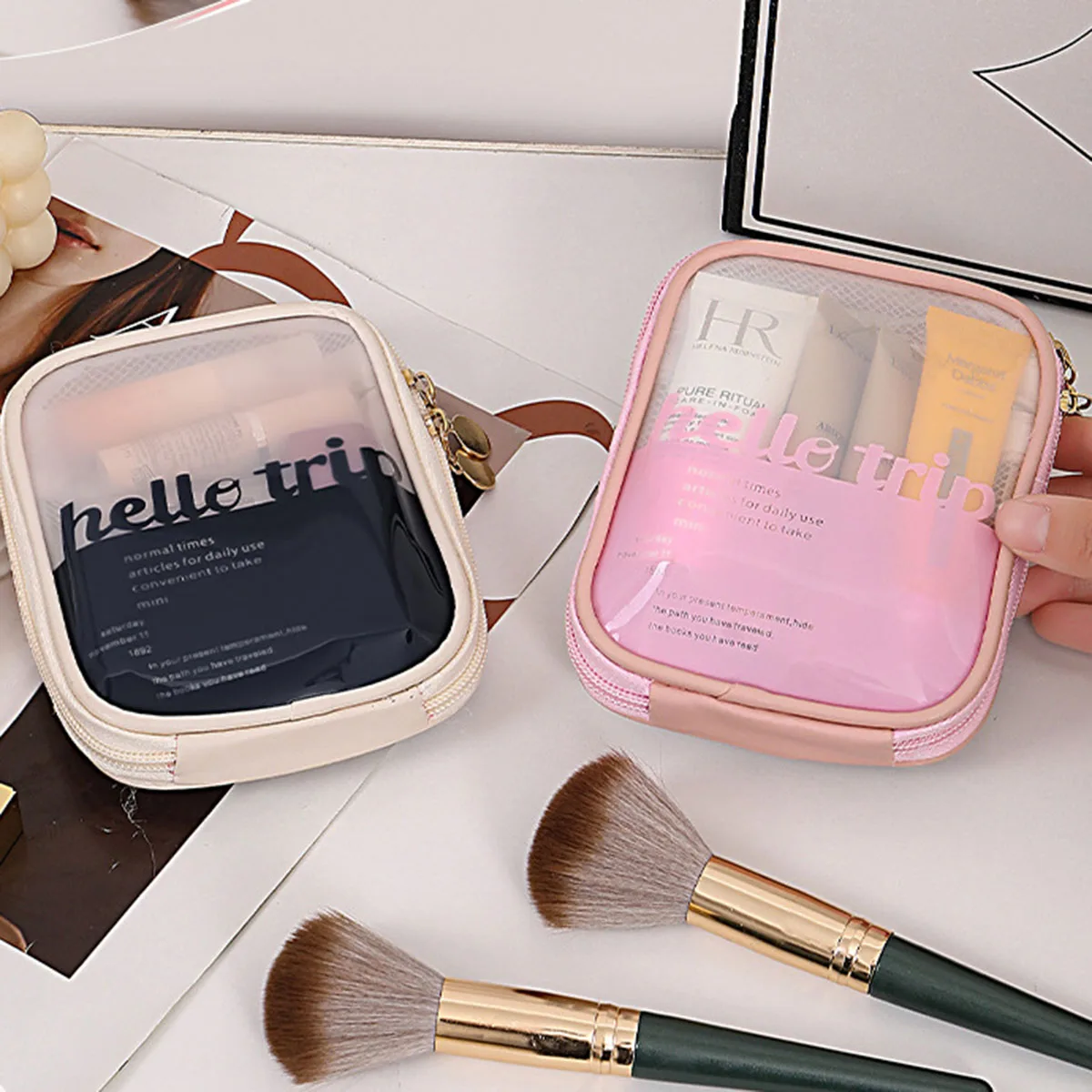 Transparent Portable Cosmetic  - Beauty Makeup Lipstick ulasan dan harga