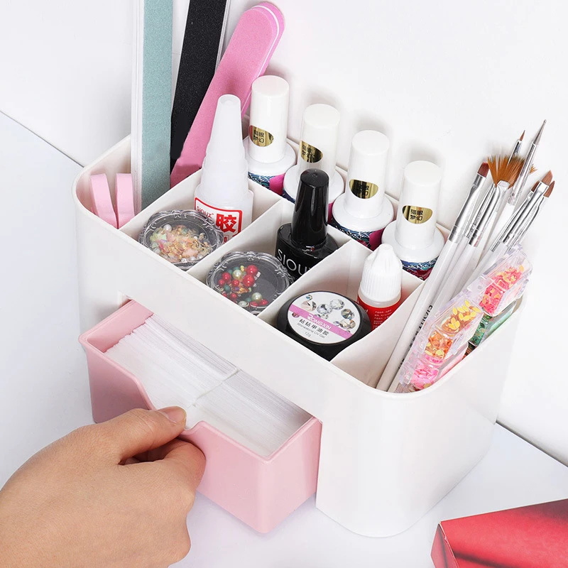 Nail Art Organizer Desktop Dra - Beauty Makeup Salon ulasan dan harga
